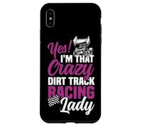 Dirt Track Racing Race Girlfriend Girl Sprint Car Yes! I'm Case for iPhone XS Max