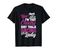 Dirt Track Racing Race Girlfriend Girl Sprint Car Yes! I'm T-Shirt