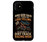 Dirt Track Racing Race Mom Grandma Retro Sprint Car And God Case for iPhone 11