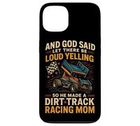 Dirt Track Racing Race Mom Grandma Retro Sprint Car And God Case for iPhone 13