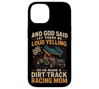 Dirt Track Racing Race Mom Grandma Retro Sprint Car And God Case for iPhone 14