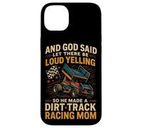 Dirt Track Racing Race Mom Grandma Retro Sprint Car And God Case for iPhone 14 Plus