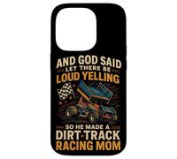 Dirt Track Racing Race Mom Grandma Retro Sprint Car And God Case for iPhone 14 Pro
