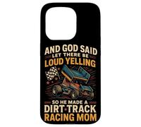 Dirt Track Racing Race Mom Grandma Retro Sprint Car And God Case for iPhone 15 Pro