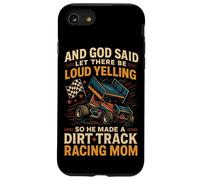 Dirt Track Racing Race Mom Grandma Retro Sprint Car And God Case for iPhone SE (2020) / 7/8