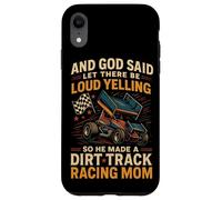Dirt Track Racing Race Mom Grandma Retro Sprint Car And God Case for iPhone XR