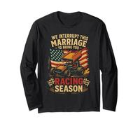 Dirt Track Racing Race Vintage Marriage Sprint Car Flag Long Sleeve T-Shirt