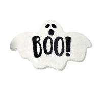 Dirt Trapper Door Mats Indoor Halloween Bathroom Rugs Bath Mat For Gothic Bathroom Funny Rug For Shower Microfiber Washable Absorbent White Living Room Rugs (White, 80X50cm)