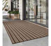 Dirt Trapper Door Mats Weather Resistant 120x250cm Brown | Heavy Duty Floor Mat Dust Grabbing Stylish Absorbent Non-Slippery Washable For Inside Front Back Door Pets And Dogs