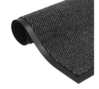 Dirt Trapper Mat Rectangular Tufted Polypropylene 90 x 150 cm Anthracite Non-Slip and Weatherproof for Front Door, Balcony, Hallway, Indoor and Outdoor Use, Washable and Durable
