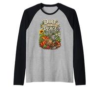 Dirt Under My Nails Vegetable Garden Green Thumb Shirt Raglan Baseball Tee