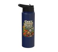 Dirt Under My Nails Vegetable Garden Green Thumb Shirt Stainless Steel Insulated Water Bottle
