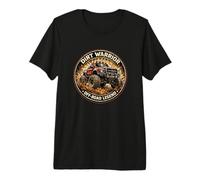 Dirt Warrior Off Road Legend Lifted Truck Graphic Premium T-Shirt