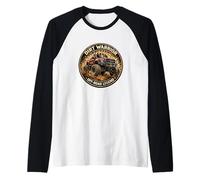 Dirt Warrior Off Road Legend Lifted Truck Graphic Raglan Baseball Tee