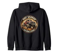 Dirt Warrior Off Road Legend Lifted Truck Graphic Zip Hoodie