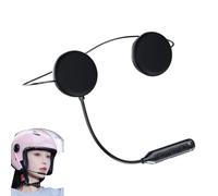 Dirtbike Helmet Speakers,Motorcycle Helmet Speakers | Ultra-Thin 12mm Smart Intercom Earbuds Music Control Automatic Answering For Outdoor Riding Powersports Communication
