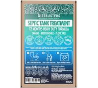 Dirtbusters Organic Septic Waste Tank Treatment 50G Dissolvable Sachets 12 Month Treatment Pack