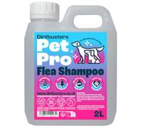 Dirtbusters Pet Pro Flea Shampoo For Dogs (2L) Natural Cedarwood Oil Enriched Dog Flea Shampoo For Professional Dog Grooming, Itchy & Sensitive Skin, Wash Away Dirt, Flea's & Ticks