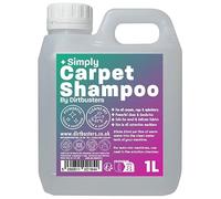 Dirtbusters Simply Carpet Cleaner Shampoo Solution, Powerful 3-In-1 Carpet Cleaner Solution To Clean All Soiling & Neutralise Odour, Urine & Stains, Wool Safe (1L)