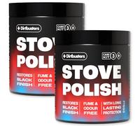 Dirtbusters Stove Polish For Log Burners & Grates Restore To Black, Alternative To Stove Paint (2x250ml)