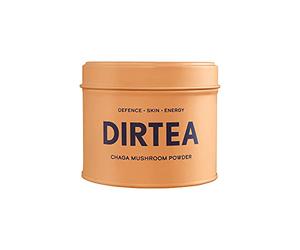 DIRTEA Chaga Mushroom Powder - 30 Servings Organic Powder - for Defence, Improved Skin & Energy - Suitable for Tea, Coffee and Smoothies