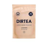 DIRTEA Lions Mane Mushroom Powder | 100% Organic | Vegan | Non GMO | Cognitive Function Support and Memory Booster Nootropic - Premium Lion's Mane Extract | Pouch 60g - 30 Day Serving
