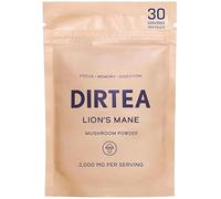 DIRTEA Lions Mane Mushroom Powder | 100% Organic | Vegan | Non GMO | Cognitive Function Support and Memory Booster Nootropic - Premium Lion's Mane Extract | Pouch 60g - 30 Day Serving