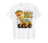 Dirty 3rd Y Funny Construction Third Birthday Front Loader T-Shirt