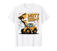 Dirty 3rd Y Funny Construction Third Birthday Front Loader T-Shirt