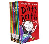 Dirty Bertie Series 1 Collection By Alan MacDonald 10 Books Gift Set Pack Bundle (Bogeys, Fangs, Fetch, Fleas, Yuck, Worms, Pants, Burp, Mud, Germs)