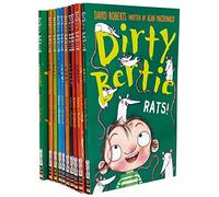 Dirty Bertie - Series 2 - David Roberts 10 Books Collection Set (Rats, Smash, Kiss, Pong, Scream, Loo, Ouch, Crackers, Snow, Toothy)