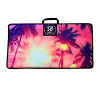 Dirty Birdie Golf | Miami Vice Large Microfiber Golf Towel | Absorbent | Quick-Dry | Easy Attachment - Essential Golf Accessory, Perfect for Golf Bags | Golf Gift For Men | Cool Fun Custom Design