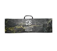 Dirty Birdie Golf | Premium Large Microfiber Golf Towel | Quick-Dry | Super Absorbent | Easy Attachment | Fun Golf Essential | Custom Dual Sided Design | Cool Dual-Hanging | (Black Lightning)