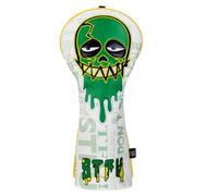 Dirty Birdie Golf | Premium Leather Driver Headcovers | Soft Plush Interior | Fun Driver Headcover | Cool Custom Design | Perfect Golf Gift | Golf Essentials Men | Fits All (Skull Head)