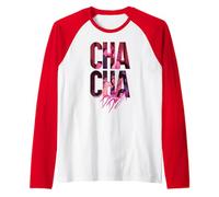 Dirty Dancing Cha-Cha Johnny & Baby Cut Out Text Raglan Baseball Tee