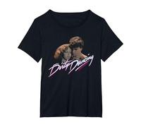 Dirty Dancing Johhny & Frances Iconic Dance Scene T-Shirt, Women's Plus, Black, 2X