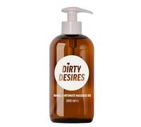 Dirty Desires Vanilla Intimate Massage Oil for Couples, Warm Vanilla Scent, Long-Lasting, Non-Sticky, 250ml