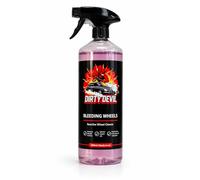 DIRTY DEVIL Bleeding Wheels Reactive Wheel Cleaner 1L - pH Balanced Iron Remover, Brake Dust & Road Grime Cleaner, Color-Changing Formula, Safe for Most Alloy & Steel Wheels, Ready-to-Use Car Care