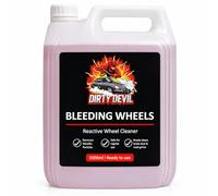 DIRTY DEVIL Bleeding Wheels Reactive Wheel Cleaner 5L - pH Balanced Iron Remover, Brake Dust & Road Grime Cleaner, Color-Changing Formula, Safe for Most Alloy & Steel Wheels, Ready-to-Use Car Care