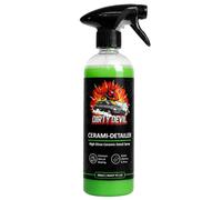 DIRTY DEVIL Cerami-Detailer 500ml, High Gloss Ceramic Detail Spray, Ready-to-Use Car Detailing Spray for Paintwork, Glass, Wheels & Trim, Boosts Slickness, Shine & Water Beading