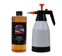 DIRTY DEVIL Citrus Pre Wash 1L + 1.5L Pressure Sprayer - Powerful Citrus Pre Wash - Cuts Through Dirt, Bugs & Road Grime -Safe on All Surfaces - Powerful Degreaser for Paint, Plastic & Wheels