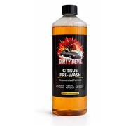 DIRTY DEVIL Concentrated Citrus Pre Wash - Powerful Pre Wash - Cuts Through Dirt, Bugs & Road Grime -Safe on All Surfaces - Powerful Degreaser for Paint, Plastic & Wheels (1L)