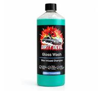 Dirty Devil Gloss Wash 1L - Wax Car Wash Shampoo with Wax Protective Layer. pH Neutral Detailing Cleaner Care Vehicle Cleaning Soap - Remove Dirt Road Grime Streak Free Showroom Shine Finish