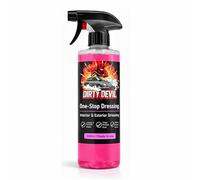DIRTY DEVIL One-Stop Dressing - 500ml Interior & Exterior Car Trim Dressing - Professional Grade Satin Sheen for Plastic, Rubber & Vinyl - Dust Repellent & Streak-Free Finish