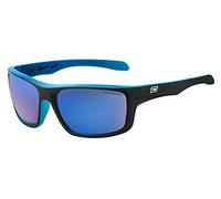 Dirty Dog 53353 AHMPOL Satin Black Xtal Blue Axle Wrap Sunglasses Polarised Len