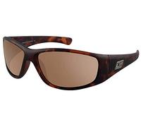 Dirty Dog 53513 Satin Tort Satin Tort Wolf Rectangle Sunglasses Polarised Fishing, Driving Lens Category 3 Size 60mm