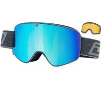 Dirty Dog 54226 Matte Grey/Blue Mirror/Yellow Matte Grey/Blue Mirror/Yellow Mutant Legacy 0.5 Visor Goggles Lens Category 3 Lens Mirrored Size 90mm