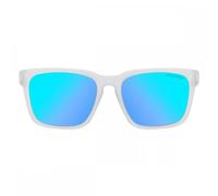 Goat Polarised Sunglasses in Satin Crystal Grey & Ice Blue Mirror