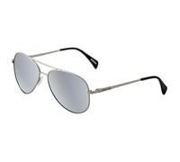 Dirty Dog MAVERICK Unisex Sunglasses - Silver/Silver Mirror Lens 53784