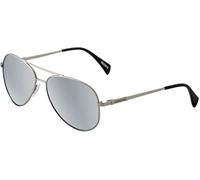 Dirty Dog MAVERICK Unisex Sunglasses - Silver/Silver Mirror Lens 53784